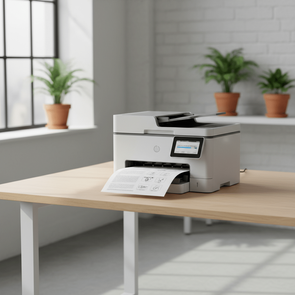 Drucker mit umweltfreundlichem Papier f&uuml;r doppelseitigen Druck Bild